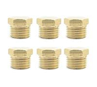 Raccord de tuyau en laiton, Adaptateur de connecteur de raccord de tuyau, filetage mâle femelle BSP, tête hexagonale, bouchon d'extrémité en laiton(Male Thread,1/8inch)