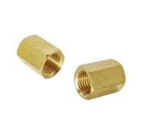 Raccord de tuyau en laiton et cuivre, coupleur à couplage hexagonal, connecteur rapide 1/8 "1/4" 3/8 "1/2" 3/4 ", adaptateur femelle for eau, carburant et gaz, 1 pièces(6)