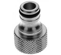 Raccord de tuyau en métal 5/8" pour adaptateur de nettoyage, double mamelon, cônes, embouts de robinet, par exemple Gardena, etc. Nettoyage de la conduite de boissons