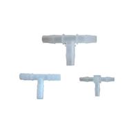 Raccord de tuyau en plastique 1,6 mm - 25 mm, cannelé pagode, 3 voies, type T, for aquarium, connecteur de tuyau en PP for jardin et maison(1.6mm)