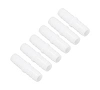 Raccord de Tuyau en Plastique, 10 Pièces, Raccord Droit et égal, épisseur de barbelé, Adaptateur d'union de Joint 6-6mm (14-14 mm traversant)