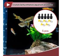 Raccord De Tuyau En Plastique 5/8" 3/4" Filetage Mâle Bspt Droit Connecteur De Tuyau Avec 5 Colliers 5 Pièces