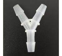 Raccord de tuyau en plastique de type Y - Adaptateur de tuyau barbelé égal à 3 voies for utilisation en laboratoire, alimentaire et aquarium - Lot de 100(4mm 5/32inch)