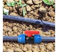 Raccord de tuyau en polyéthylène avec interrupteur de valve à connecteur rapide pour tuyaux d'eau de 20 mm, 25 mm, 32 mm, 40 mm, 50 mm, vanne à joint étanche pour la maison et le jardin (50 mm) (50 mm