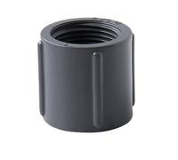 Raccord de tuyau en PVC à filetage femelle - Raccord d'arrosage de jardin 20-32 mm - Bouchon droit durable blanc/gris/bleu (1 pièce)(Gray,32mm)