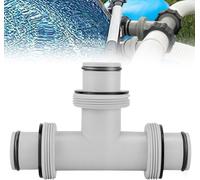 Raccord de tuyau en T pour piscine-Diamètre : 38 mm-Raccord de tuyau de piscine 3 voies-Valve 38 mm-Pièce en T de 38 mm-Rallonge de tuyau de piscine-Adaptateur pour Intex Bestway Coleman