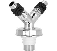 Raccord de tuyau en Y à double usage Adaptateur de joint de drain de plancher pour machine à laver (raccord de tuyau en Y avec couvercle décoratif)