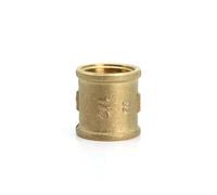 Raccord de tuyau femelle 3/8" - 5,1 cm BSP en laiton - Connecteur rapide en cuivre - Raccord égal à joint droit pour eau, huile, gaz (3I4)
