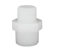Raccord de Tuyau fileté mâle 1/4" 3/8" 1/2" en Plastique et Nylon avec Anneau en Caoutchouc, raccord Droit for Aquarium, Eau osmosée(7)
