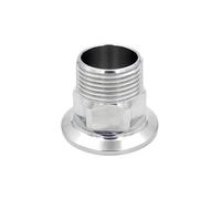 Raccord de tuyau fileté mâle hexagonal sanitaire en acier inoxydable 304 BSPT 1/2", 3/4", 1", 1-1/4", 1-1/2", 2", compatible avec les colliers Tri Clamp(DN40OD64MM)