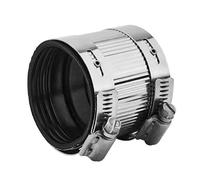 Raccord de tuyau flexible avec pinces en acier inoxydable. Connecteur de tuyau pour tuyaux en PVC et métal (56 mm-60 mm)