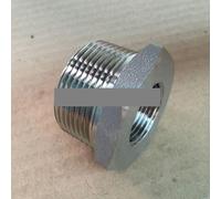 Raccord de tuyau forgé à douille de réduction en acier inoxydable 304, 1-1/2" NPT mâle x 1-1/4" NPT femelle, 3000 PSI, eau, gaz, pétrole