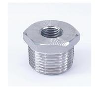 Raccord de tuyau forgé à douille de réduction en acier inoxydable 304, 1" NPT mâle x 3/8" NPT femelle, 3000 PSI, eau, gaz, huile