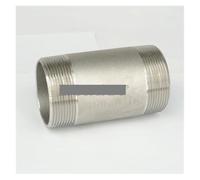 Raccord de tuyau forgé mâle NPT 2" en acier inoxydable 304, longueur 100 mm, 2000 PSI, eau, gaz, huile