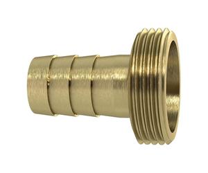 Raccord de tuyau G 2 x 50 mm, joint plat, sans taille, finition facile, laiton vierge.