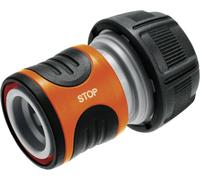 Raccord de tuyau GARDENA 18214-50 plastique avec système aquastop Ø 19 mm (3/4\ ), raccord enfichable GARDENA Wasserstop 19 mm