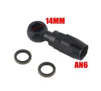 Raccord De Tuyau Hydraulique En Acier Inoxydable,Nylon Tressé An6,Carburant,Moto,Banjo 12 14mm Avec Vis D'embrayage M12 M14 X 1.5 - Type 14mm #C