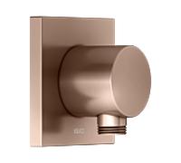 KEUCO IXMO raccord de tuyau, forme de rosace carrée, 59547290002, Couleur: rouge or brossÃ©