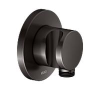 Raccord de tuyau KEUCO IXMO 59592350001 titane noir brossé, avec support de douche, rosace ronde