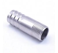 Raccord de tuyau mâle BSP à embout cannelé, en acier inoxydable 316, disponible en 1/8", 1/4", 3/8", 1/2", 3/4", 1", 2", 3" et 4".(BSPT SS316L 2")