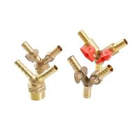 Raccord de tuyau ou robinet en forme de Y, embout cannelé, 1/2" BSP, 8 mm, 10 mm ou 12 mm, for gaz combustible(8mm Y Tap)