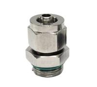 Raccord de tuyau pneumatique à torsion rapide BSPP mâle en acier inoxydable 304 for tuyau de 4, 6, 8, 10, 12, 14, 16 mm, 1/8", 1/4", 3/8", 1/2", 3/4"(PC,6X4MM_3/8")
