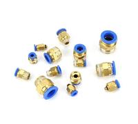 Raccord de tuyau pneumatique droit à filetage mâle métrique M5 M6 M8 M10 M12 M14, connecteur rapide enfichable for Tube de 4mm 6mm OD(PC6-M8x1.25)