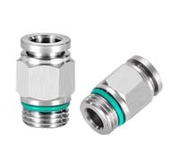 Raccord de tuyau pneumatique en acier inoxydable 304 PC M5 1/8" 1/4" 3/8" 1/2" BSP à dégagement rapide pour compresseur d'air, PC6, G02, 10 pièces