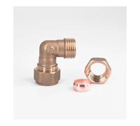 Raccord de tuyau pour tube OD 15 mm-35 mm en laiton coudé à compression raccord adaptateur eau gaz carburant (28 mm)