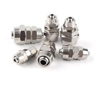 Raccord de tuyau PU-4 6 8 10 12 14 16 mm OD, connecteur pneumatique direct à vis rapide.(PU8mm to 8mm)