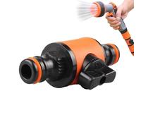 Raccord de tuyau Quick Connect - Raccord de tuyau d'arrosage - Raccord de tuyau d'arrosage double voie - Raccordement rapide double voie - Raccords de tuyau de jardin haute performance pour l'arrosage