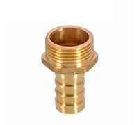 Raccord de tuyau, Raccord de tuyau mâle à embout cannelé BSP en laiton 6 mm, type pagode, 1/8-1/2 pouce(Male,1/4")