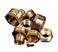 Raccord de tuyau réducteur à douille hexagonale en laiton 1/4 3/8 1/2 3/4 F (femelle) à M (mâle) Connecteur de coupleur d'adaptateur de réduction en cuivre fileté(G1I8(F) XG3I4(M))