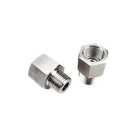 MEXEWORD Raccord de Tuyau résistant à Haute Pression en Acier Inoxydable 304 M10 M14 M16 M20 1/8" 1/4" 3/8" 1/2" BSP Filetage mâle vers Femelle(NO14)