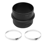 Raccord De Tuyau Rond De 75mm De Diamètre, Plastique Dur Raccord De Tuyau Rond Professionnel Pour Accessoires De Chauffage We-Bas-To-(Avec 2 Pinces)