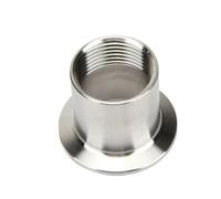 Raccord de tuyau sanitaire à filetage femelle en acier inoxydable 304, virole 1/2", 3/4", 1", 50,5 mm, 64 mm, 1,5", 2", avec bride triple.(K50.5MM(1.5 INCH TC)_1")