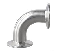 Raccord de tuyau sanitaire coudé à 90 degrés en acier inoxydable à dégagement rapide pour nourriture, boisson, biotechnologie, pharmaceute (25 mm)