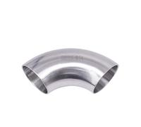 Raccord de tuyau sanitaire en acier inoxydable SUS 304 à 90 degrés, coude à souder bout à bout de 54/57/60/63/70/76/80/85/89/102/104/108/114 mm de diamètre extérieur, brassage à domicile(114mm OD)