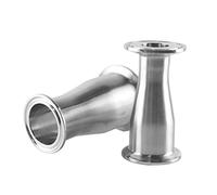 Raccord de tuyau sanitaire SS304, réducteur concentrique à trois colliers 4" OD119 x 1,5" OD50,5 - Raccord en acier inoxydable durable(32mm x 25mm)