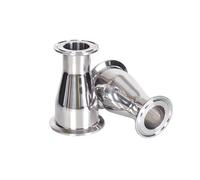 Raccord de tuyau sanitaire SS304, réducteur concentrique à trois colliers de serrage de 2,5" à 1,5", 1 pièce