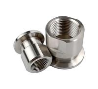 Raccord de tuyau sous vide KF16 KF25 KF40 KF50 KF Acier inoxydable 304 1/8" 1/4" 3/8" 1/2" 3/4" 1" 1-1/4" 1-1/2" 2" Filetage femelle BSP(KF16,1/2")