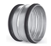 Raccord de tuyau spiralé, joint à double lèvre, raccord galvanisé, Ø 150 mm