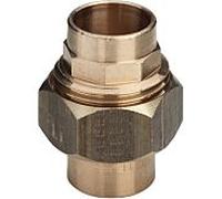 raccord de tuyau Viega 104399 22 mm, bronze à canon, joint conique