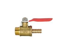 Raccord de tuyauterie à bille en laiton mâle embout cannelé 6-12 mm for eau, huile, air, gaz et carburant(3l8 Male - 8mm)