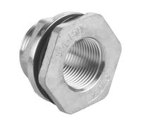 Raccord de tuyauterie femelle 1/4" 3/8" 1/2" 3/4" 1" - 2" en acier inoxydable 316L 304 for traversée cloison, connecteur, coupleur, drain for réservoir d'eau(SS304_1/2")