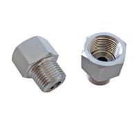 Raccord de tuyauterie M10/14/20 1/8" 1/4" 3/8" 1/2" NPT femelle mâle en acier inoxydable, manchon réducteur, connecteur, coupleur, manomètre haute pression(M20x1.5mm Female,1l4 BSPP Male)