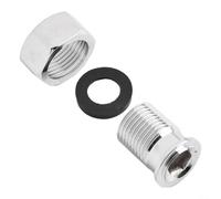 Raccord de valve de radiateur en acier inoxydable pour systèmes de chauffage central et radiateurs de salle de bain 3/4" x 1/2"