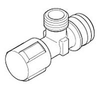 raccord de vanne d'équerre Dornbracht 04170200300-00 chromé