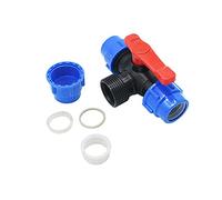 Raccord de vanne, robinet à tournant sphérique à 3 voies, type T DN25 DN32 DN40 DN50, séparateur d'eau en T, robinet de jardin 32 mm, 40 mm, 50 mm, 63 mm, tube en PVC, connecteur de tuyau d'eau à 3 vo