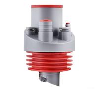 Raccord de vidange de cuisine à 5 trous, raccord de vidange d'évier multi-trous pour lave-vaisselle et purificateur d'eau, joint de tuyau flexible en ABS + silicone avec tailles d'installation de 40